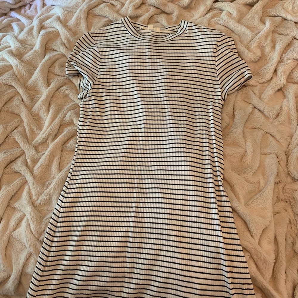 stripped t-shirt dress